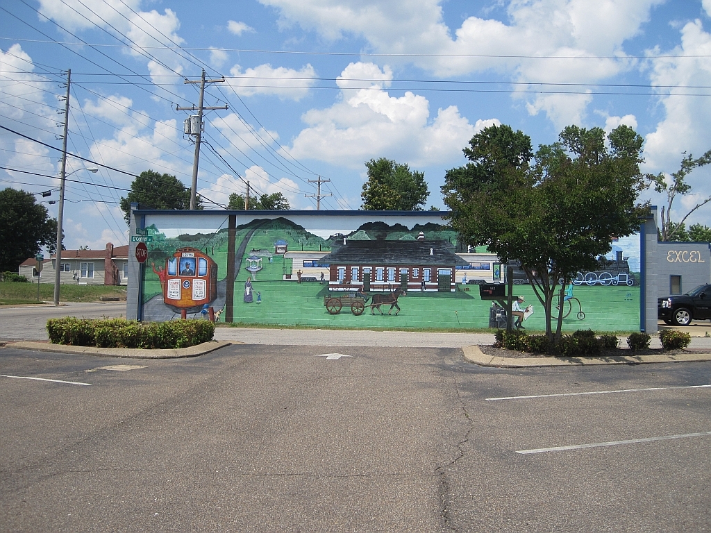 Train mural Jackson TN