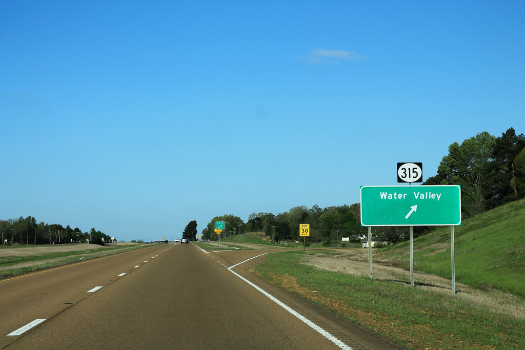 US278 MS6 West - MS315 Sign - Water Valley (41546599331)