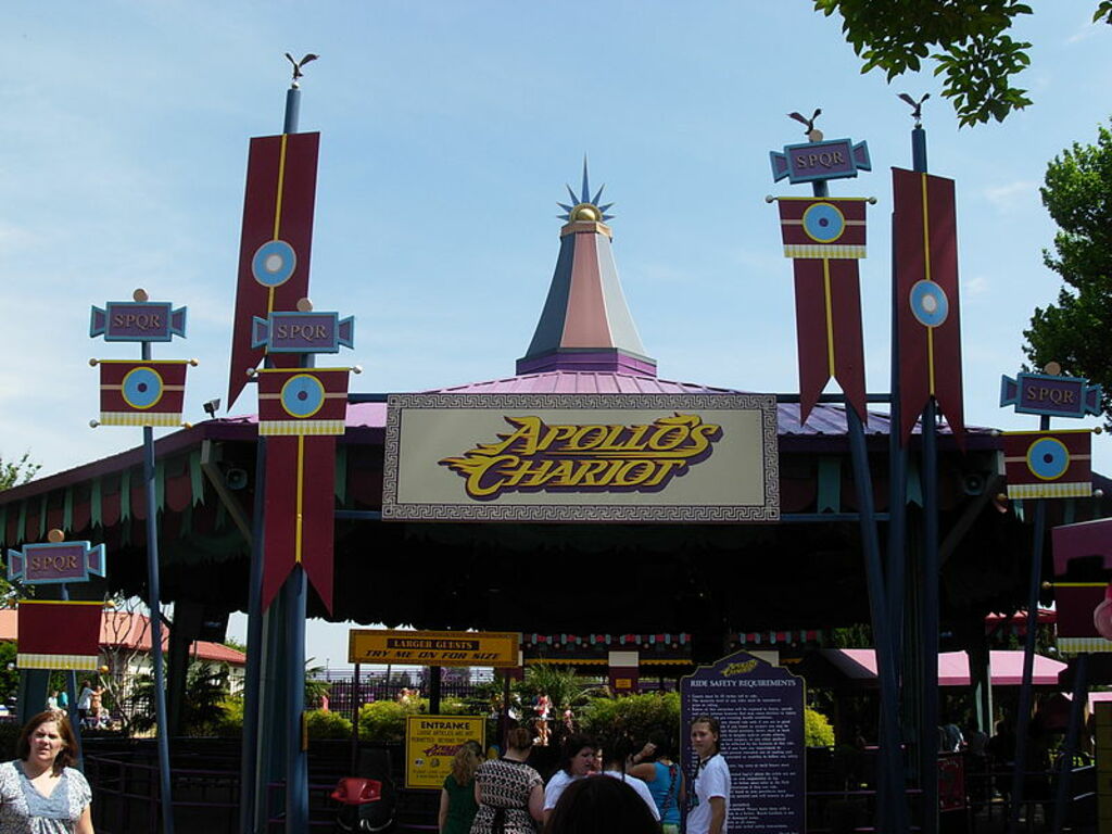 Apollo's Chariot entrance (Busch Gardens Williamsburg)