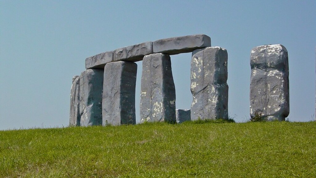 Foamhenge from a distance