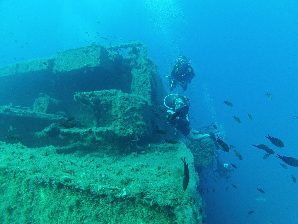 Exploring Zenobia Wreck Cyprus