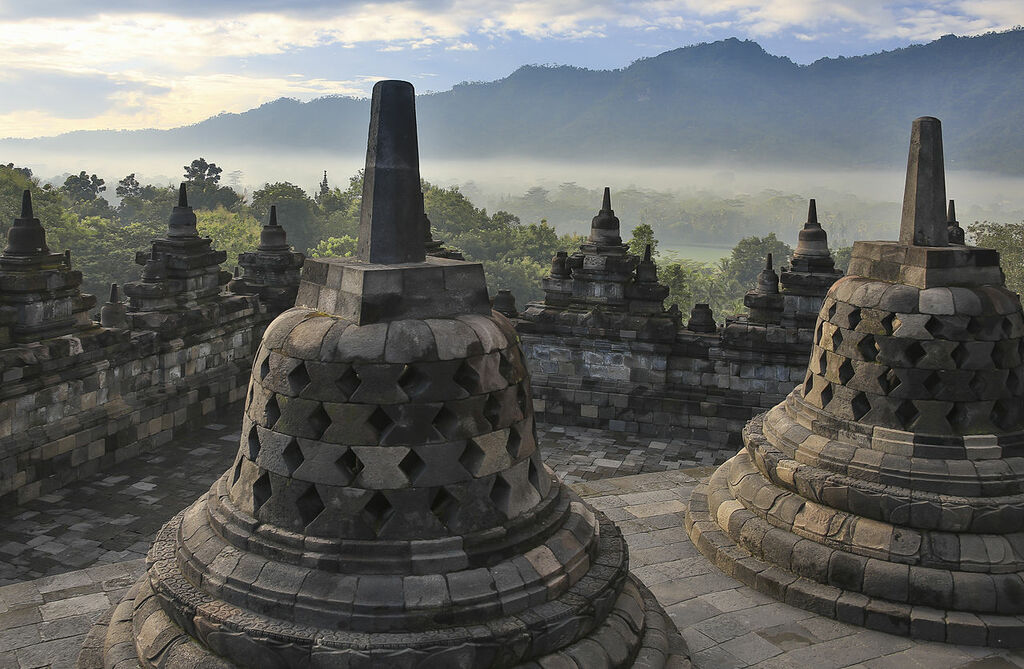 Borobudur-Temple-Park Indonesia Stupas-of-Borobudur-01