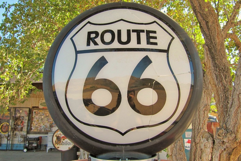 Classic Route 66 Signpost