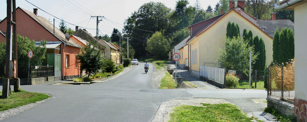 Kaposvar Nyar and Kaposretsor street corner, Hungary