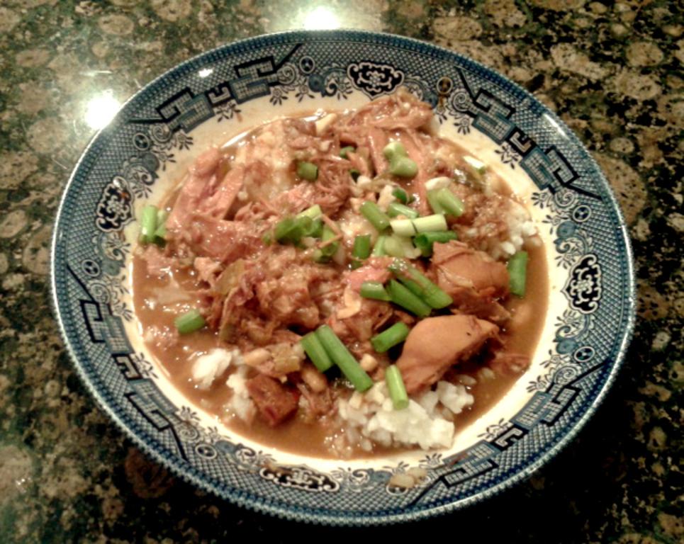 Smothered turkey rice and gravy HRoe 2012