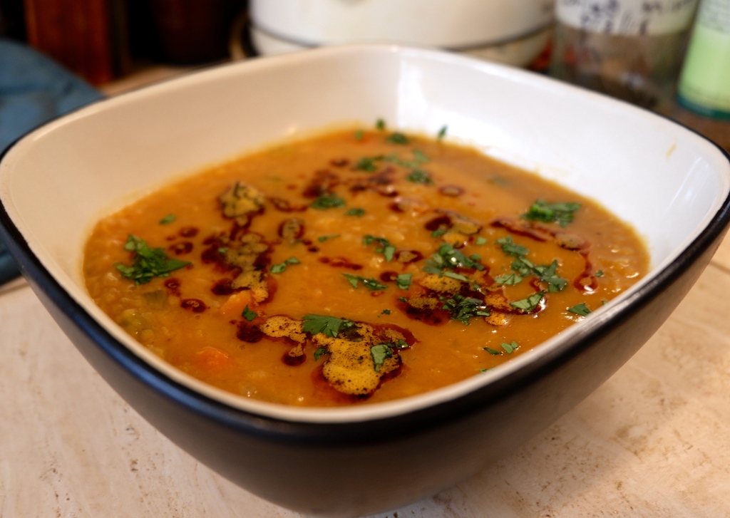 Hearty African Spiced Red Lentil Soup