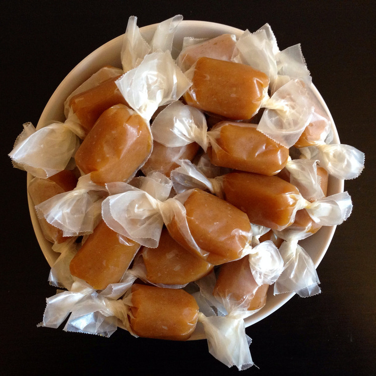 Jacques Genin's mango passion caramels