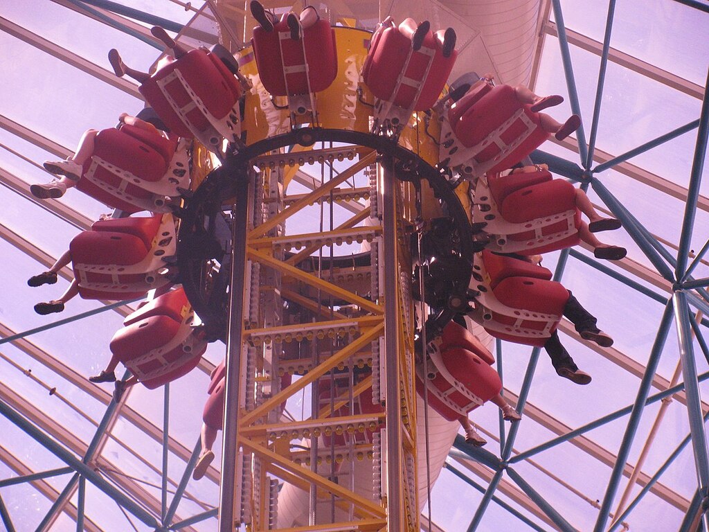 Sling Shot ride at the Adventuredome