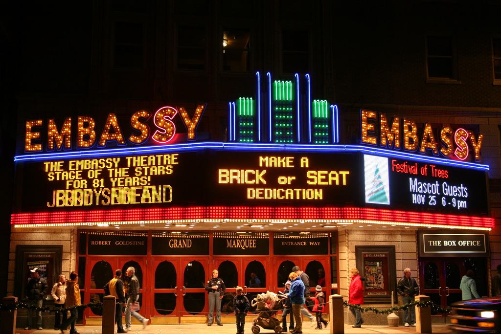Historic Embassy Theatre and Indiana Hotel