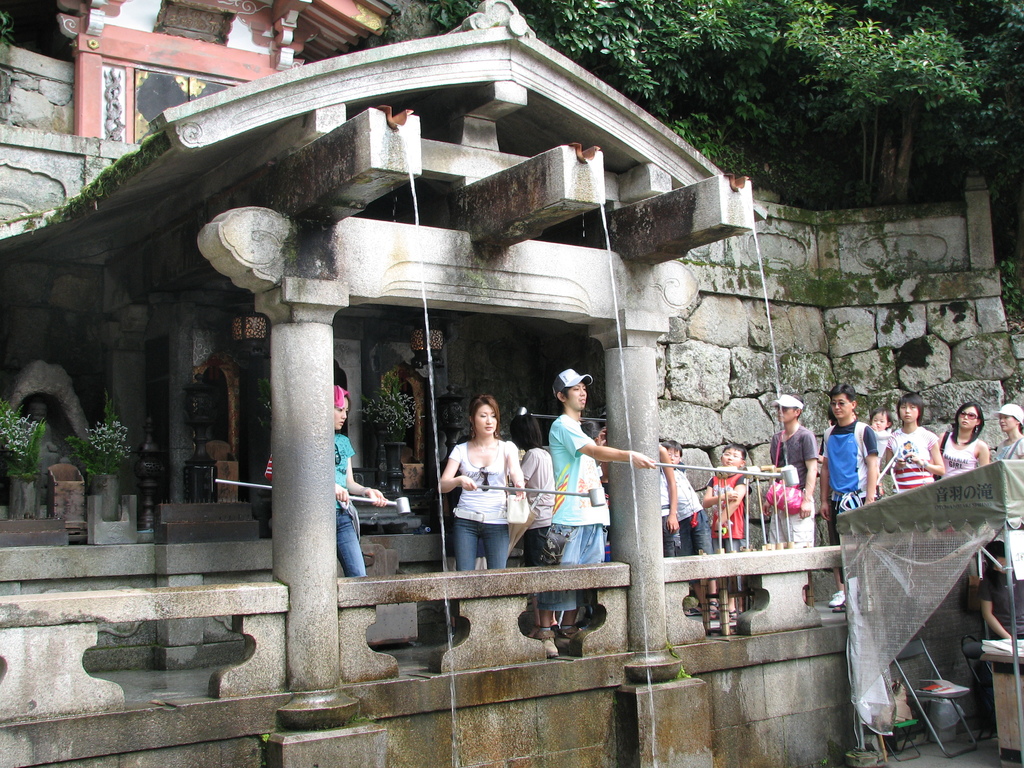 Otowa waterfall at Kiyomizu-dera