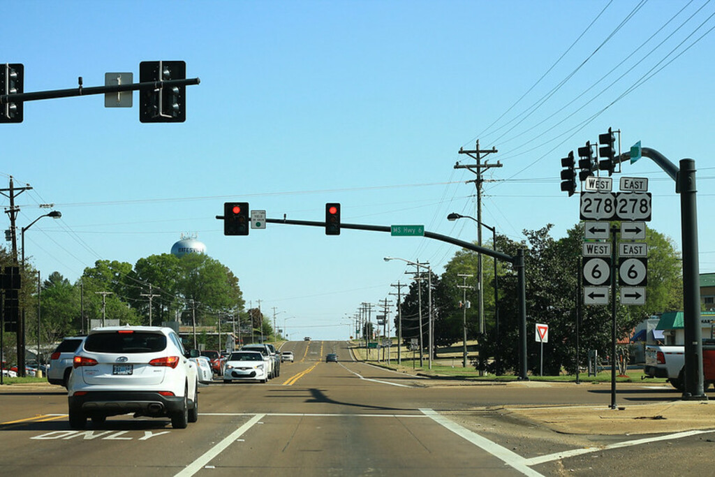 US51 North - US278 MS6 Signs - Batesville