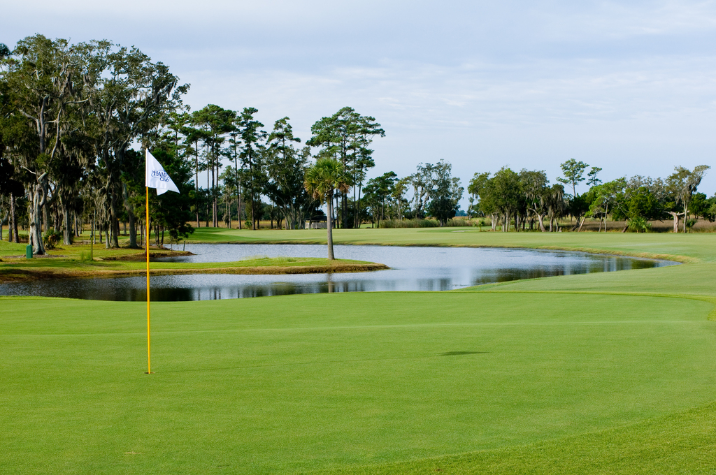 Hole 14 on the King and Prince Golf Course