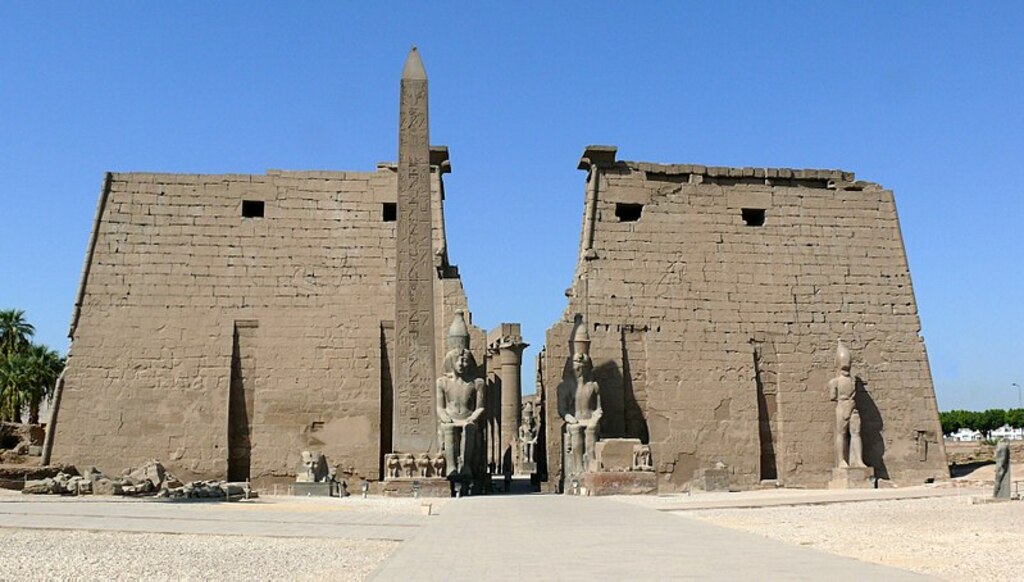Pylons and obelisk Luxor temple