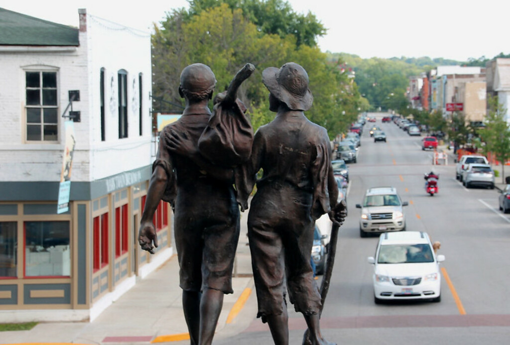 Hannibal Missouri on a summer afternoon