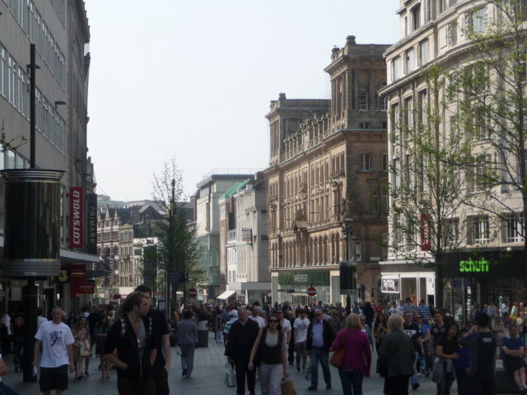 People along Church Street