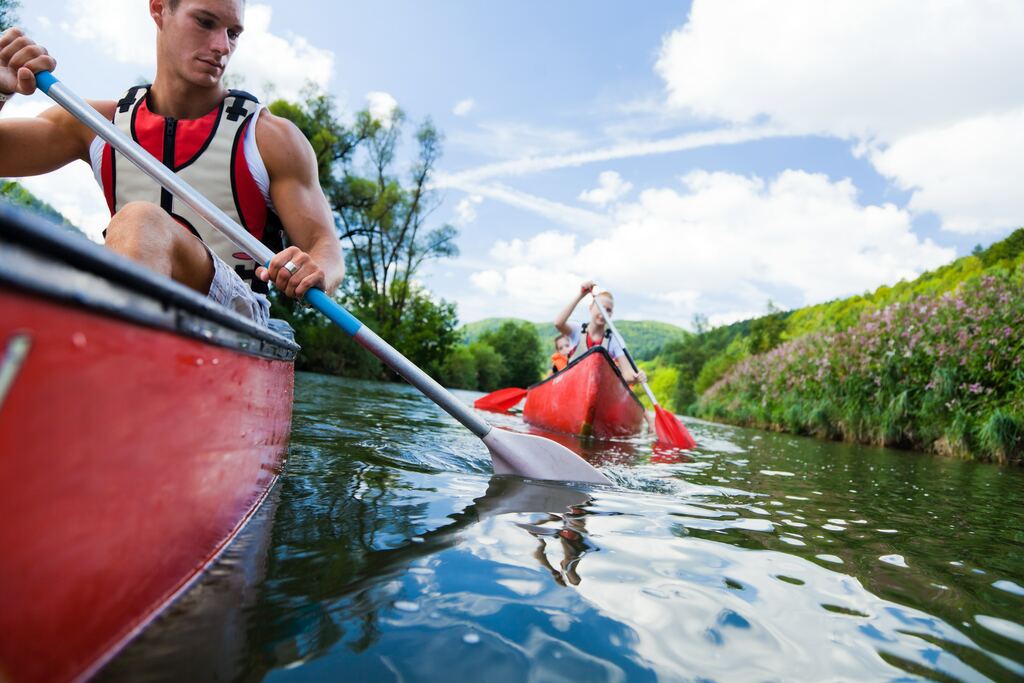 Go kayaking on one of seven lakes