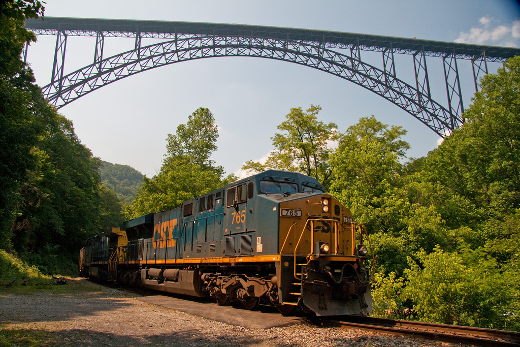 CSX Under the New River Bridge
