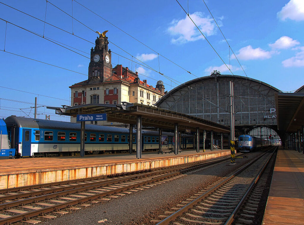 Prague main train station