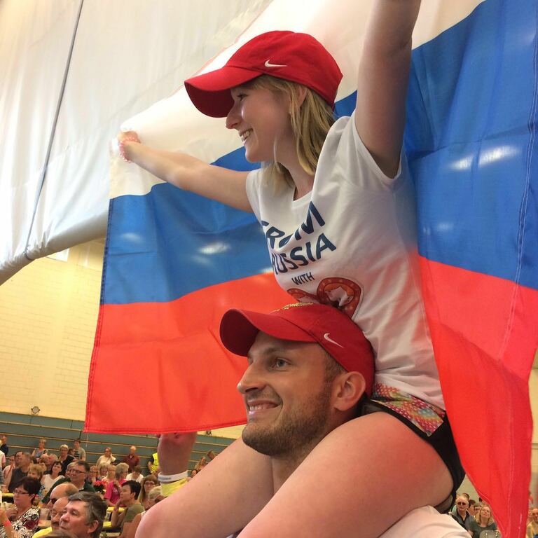 Awards ceremony of The Wife Carrying World Championships