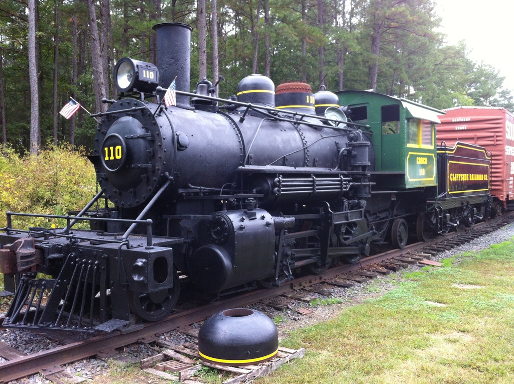 North Carolina Railroad Museum ^ New Hope Valley Railway Oct 2013 Steam Locomotive came from Stone Mountain, GA ^110 - panoramio