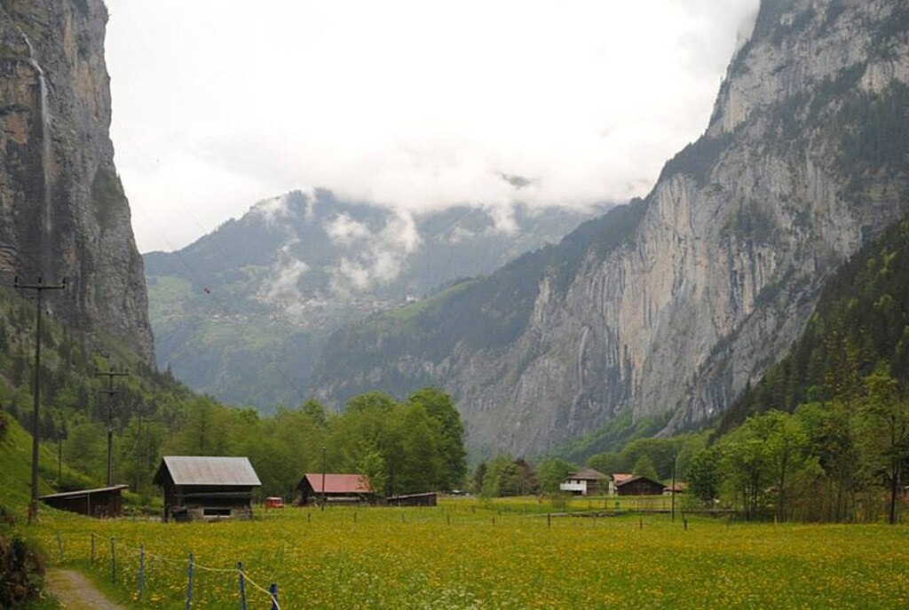 Gimmelwald Switzerland Valley Floor