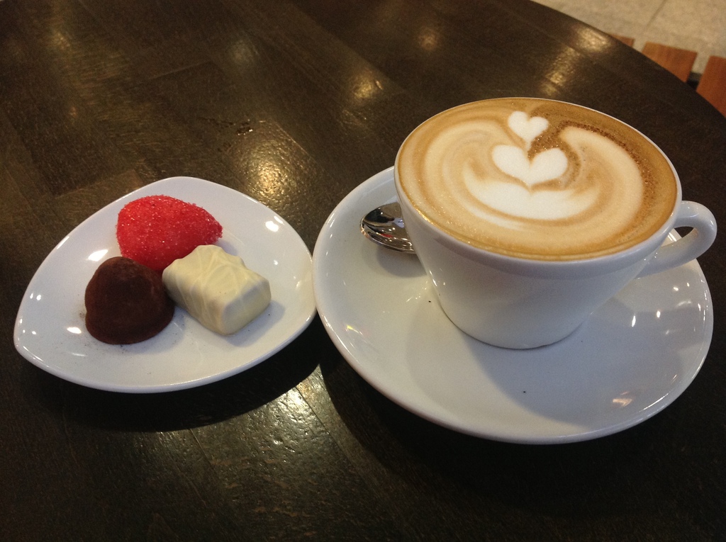 Cappuccino and some sweets