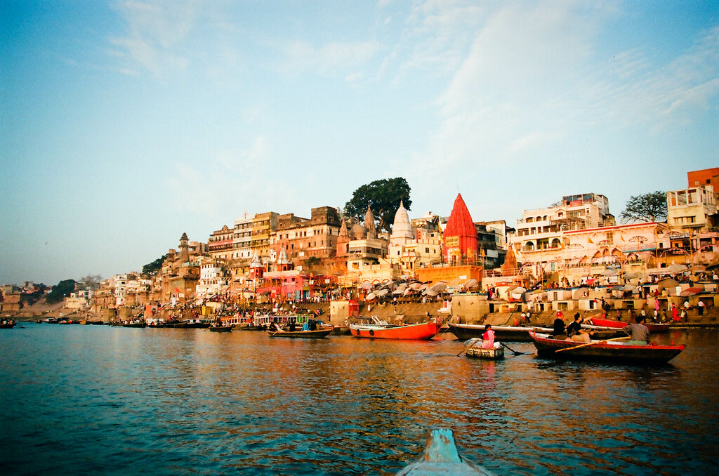 Ganges River bank in Varanasi