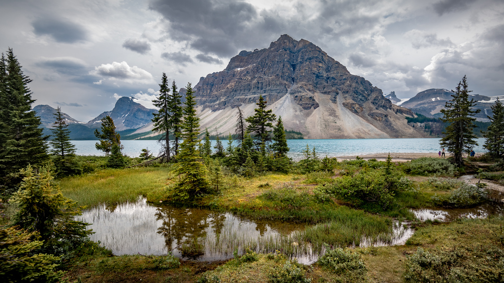 Bow Lake in Banff National Park