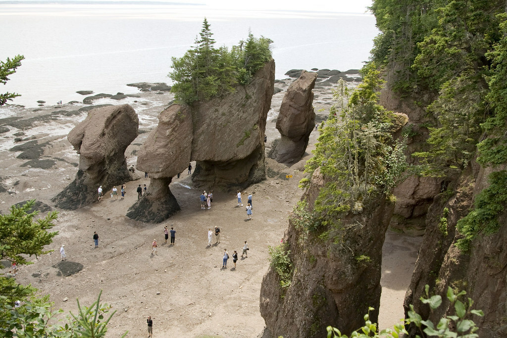Fundy Bay NB Hopewell Rocks