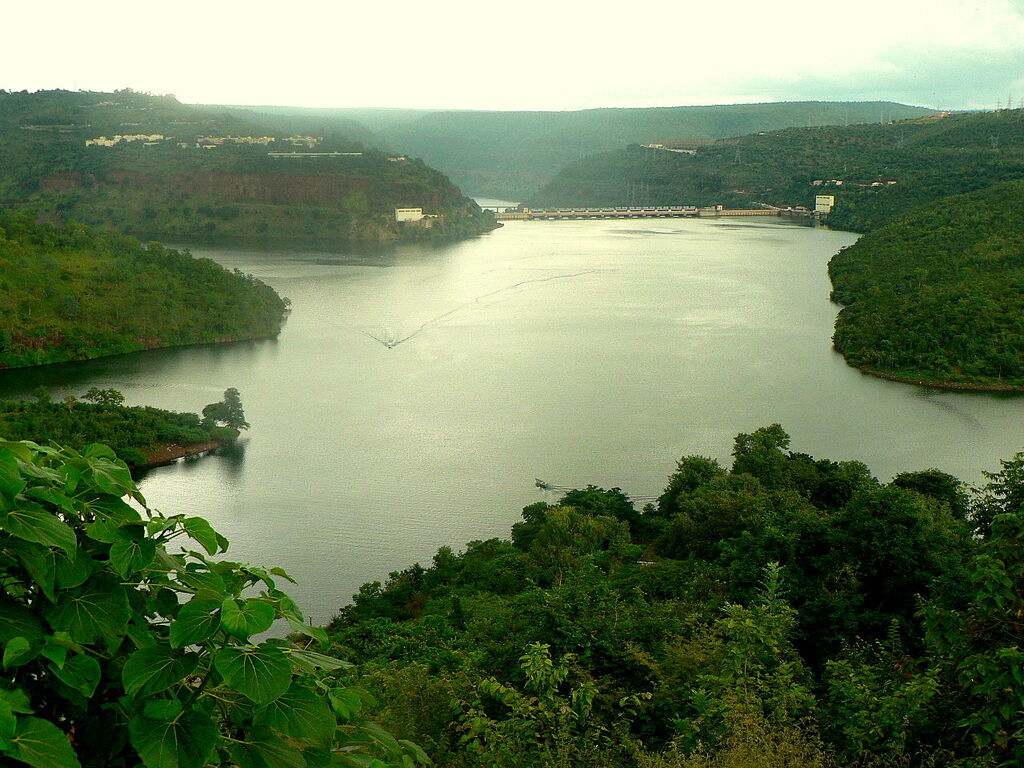 Srisailam dam backwaters of Krishna river