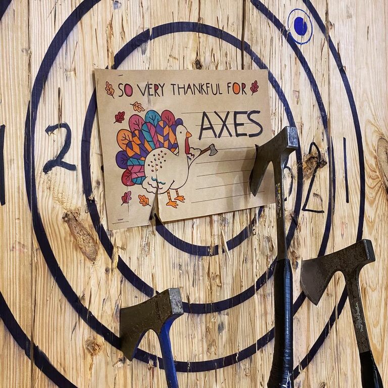 things to do in houston for couples | show off your axe-handling skills at houston axe throwing