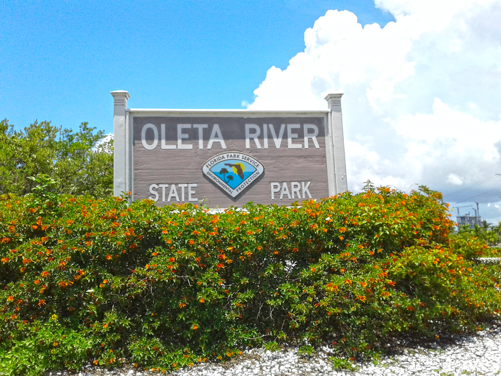 Oleta River State Park - Entrance Sign