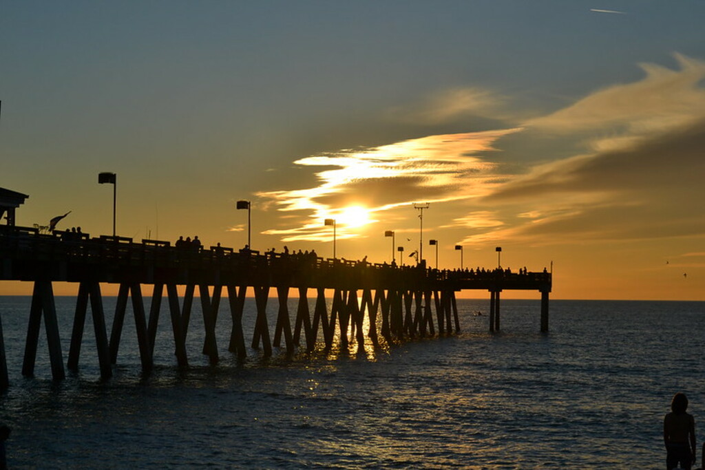Sunset on Venice Beach Pier