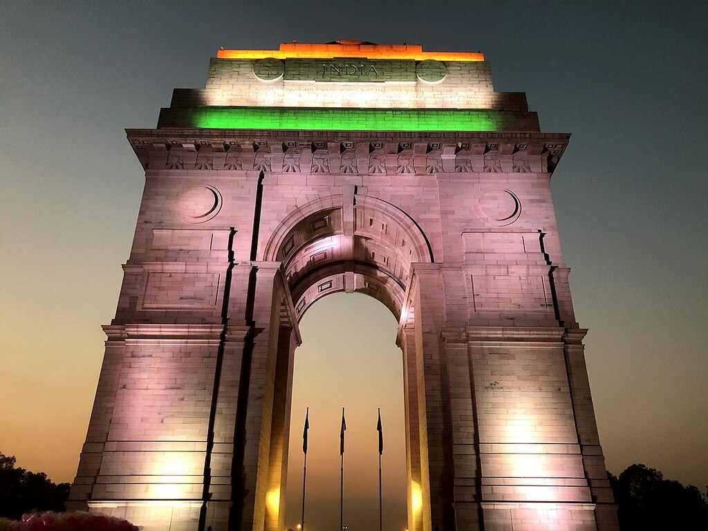 India Gate, New Delhi at Night