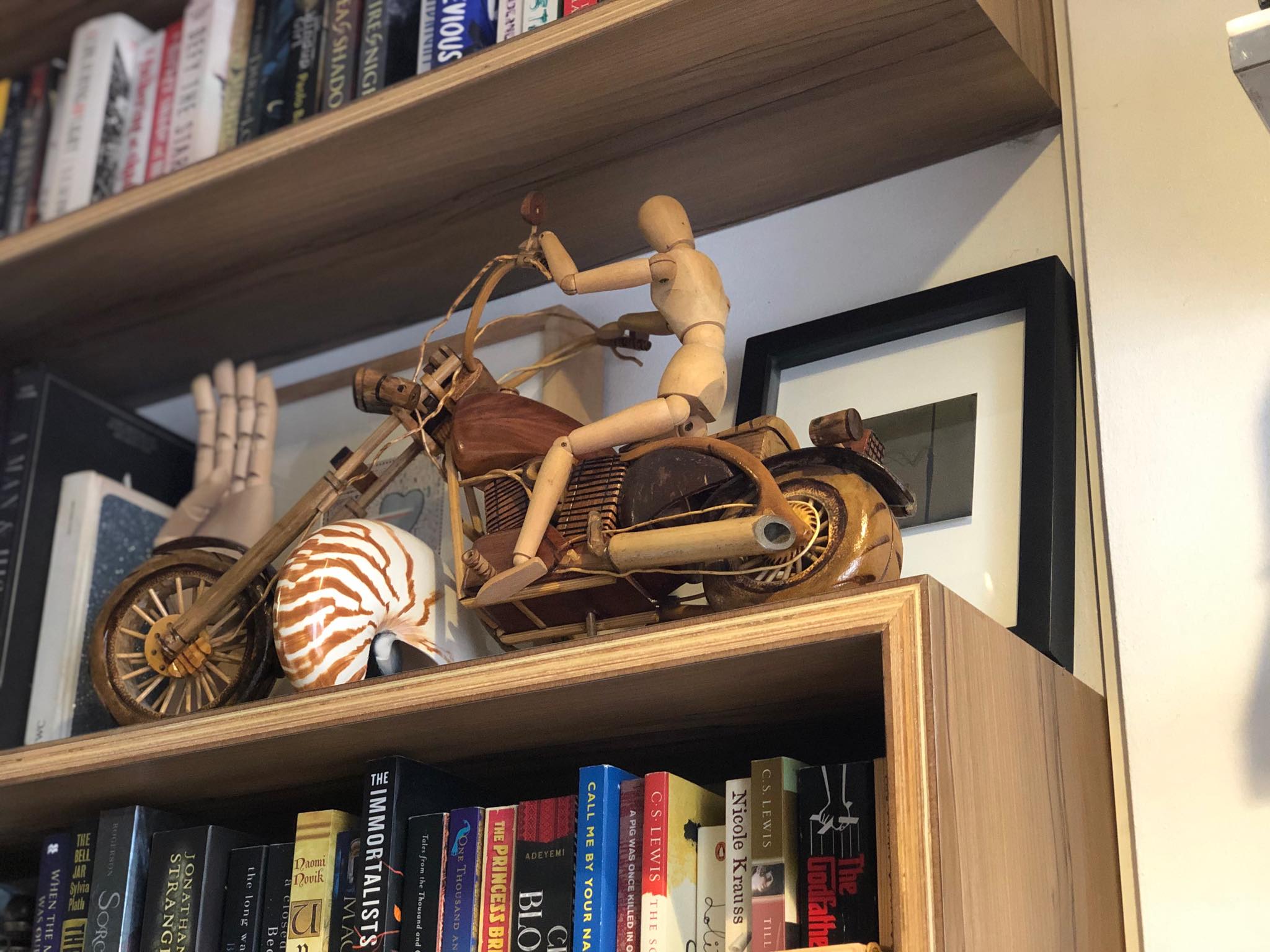 Wooden motorbike