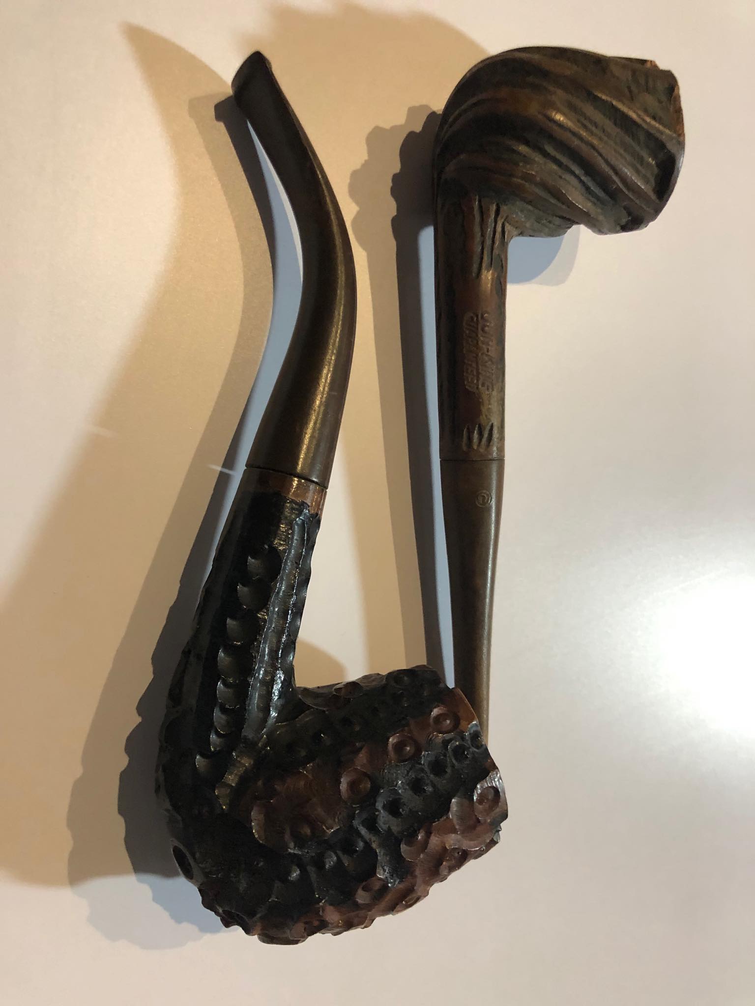 Hand-carved pipe