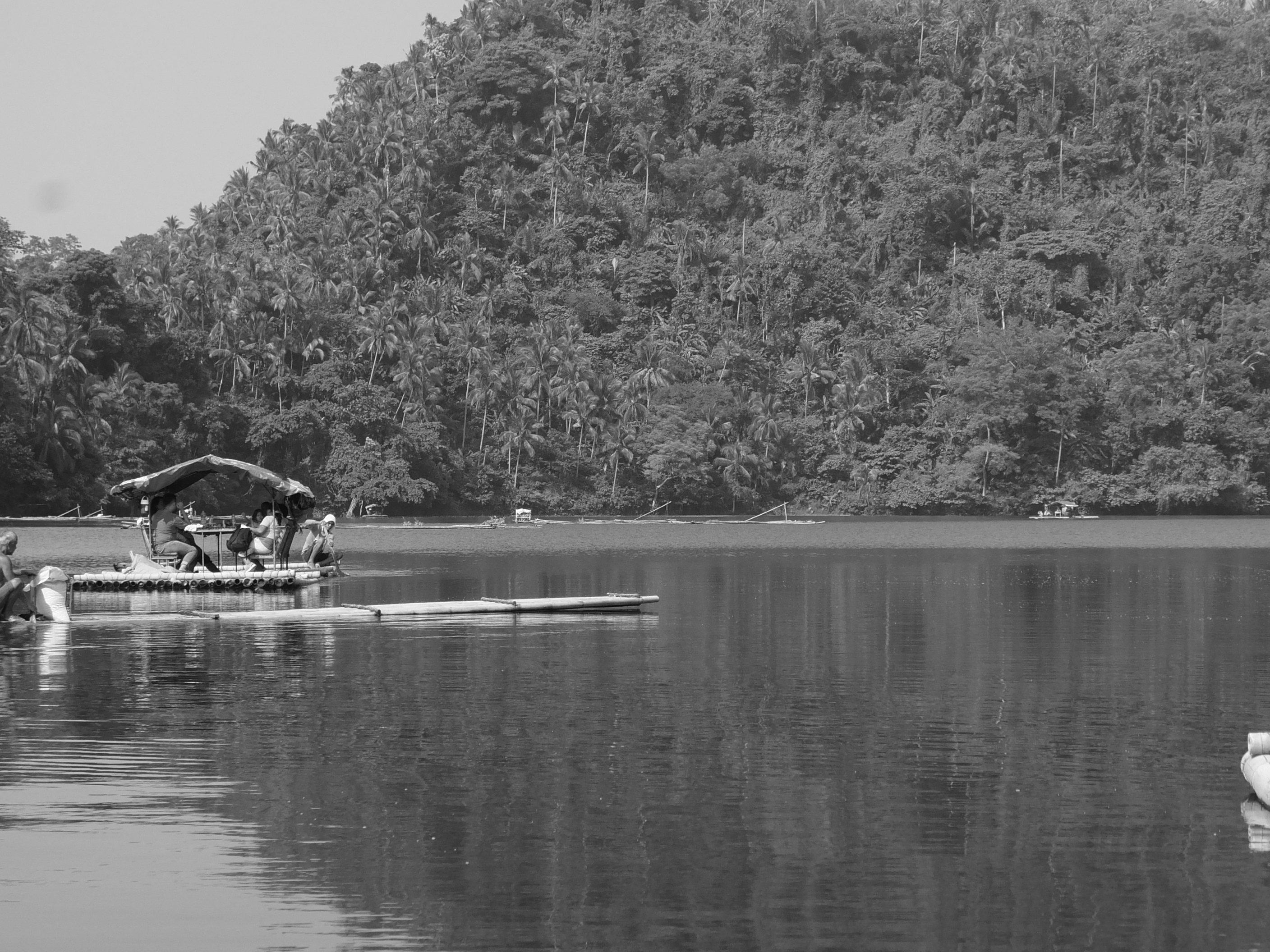 Tourists enjoying the day at Pandin