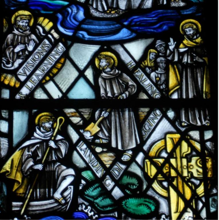 Stained Glass Painting inside the Glasgow Cathedral