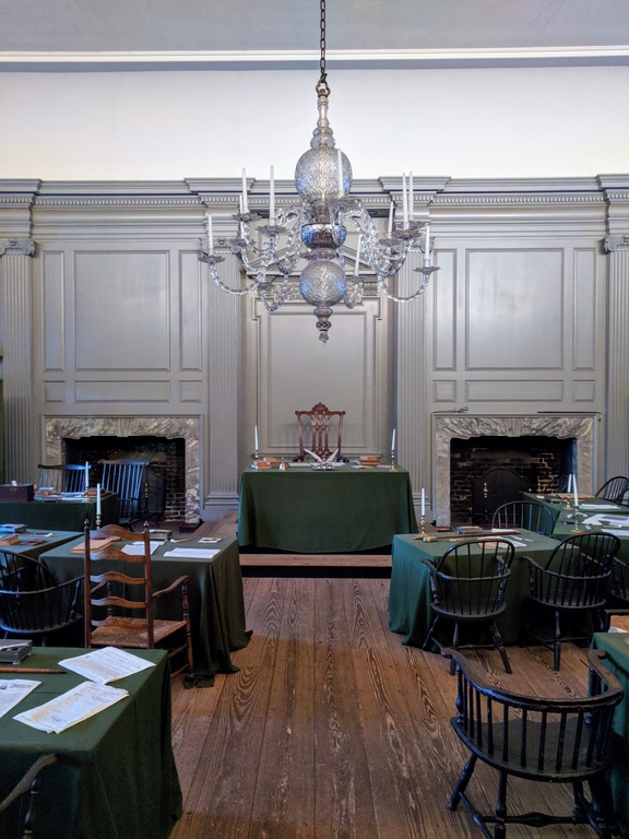Inside of Independence Hall