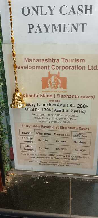 Elephanta Caves ticket charges