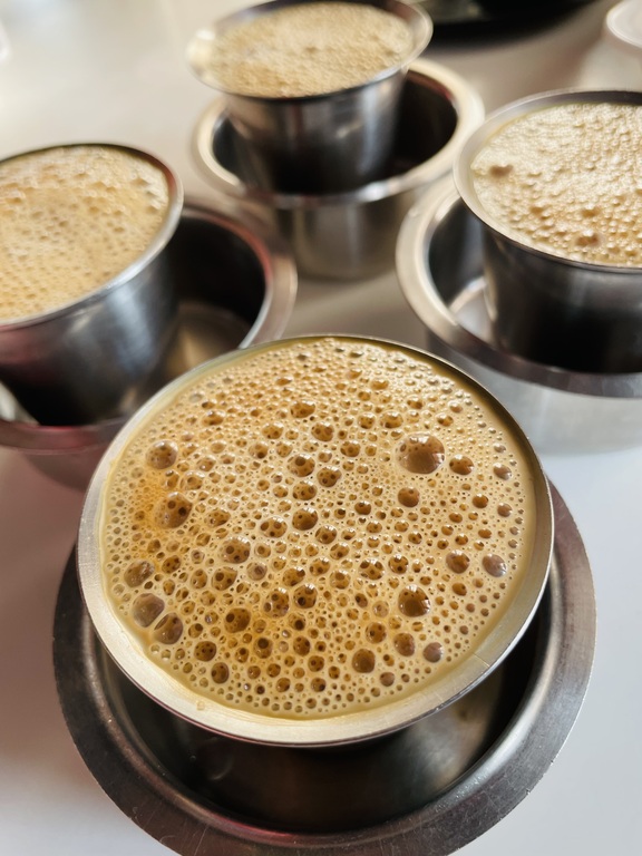 Filter coffee at Cafe Udupi Ruchi