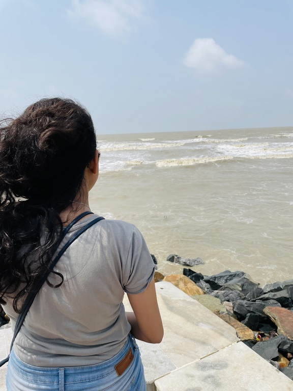 Gazing at the waves