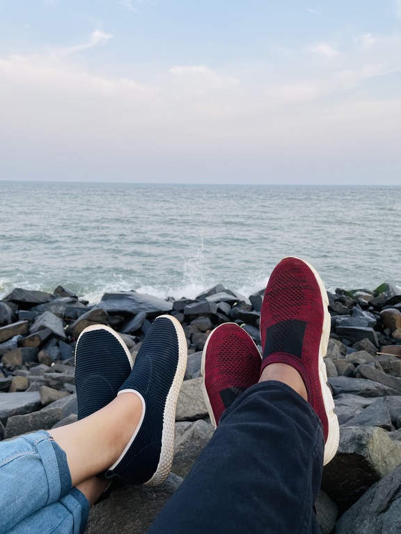 Sitting on the rocks