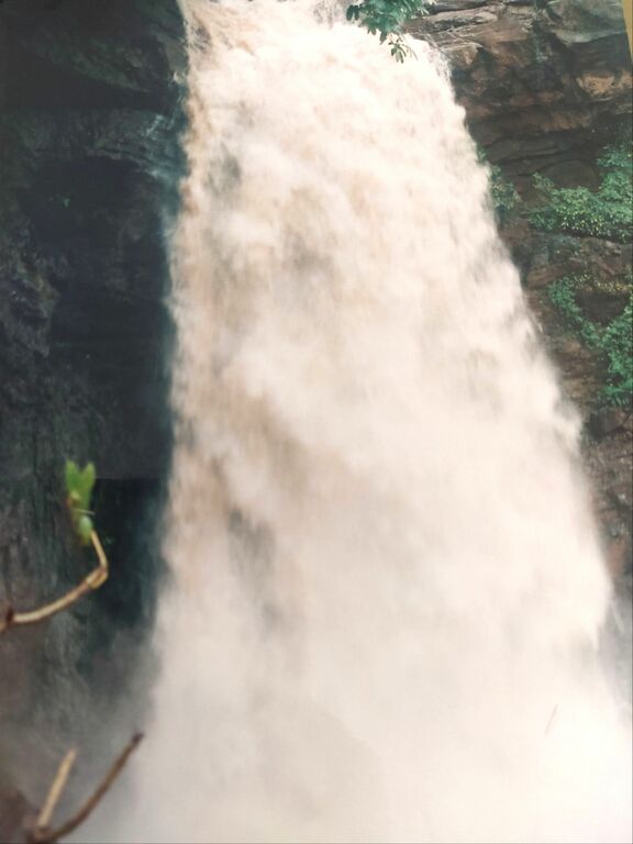 Waterfall force during mild monsoon