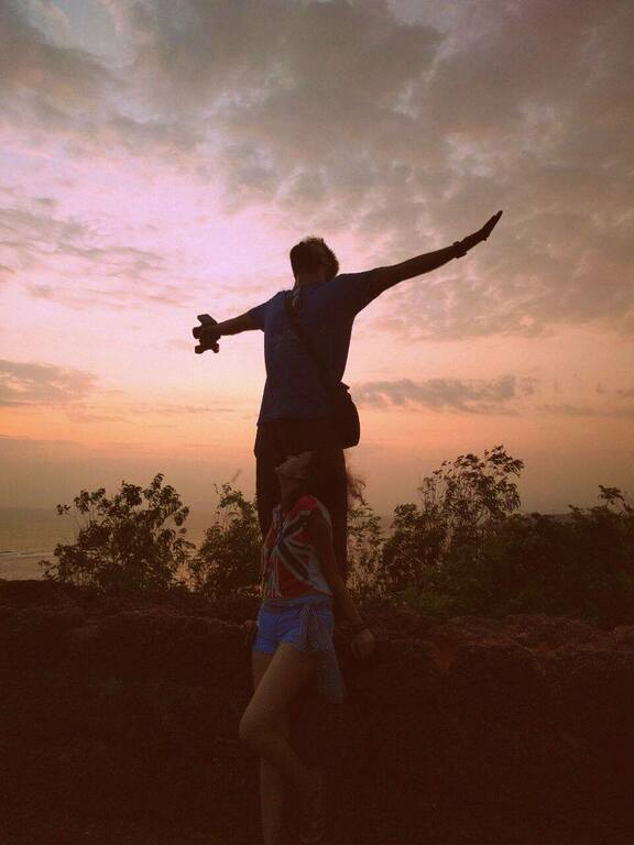 Sunset at Chapora Fort