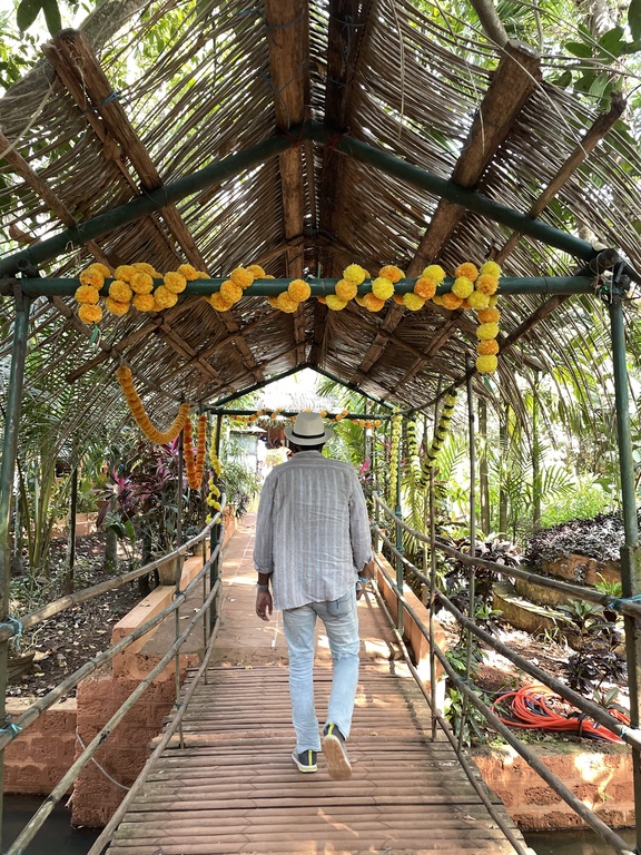 Entering the spice plantation