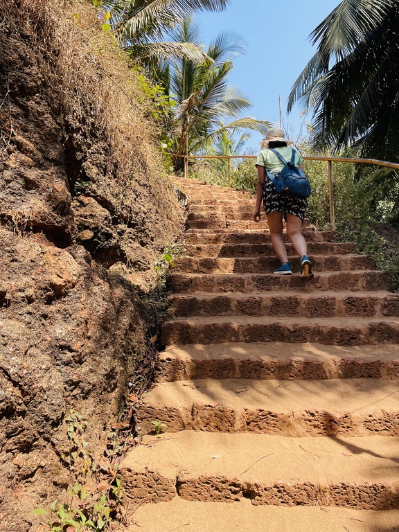 Climbing to the viewpoint