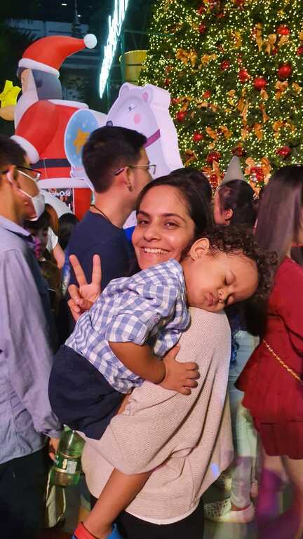 New Years countdown with a sleepy toddler