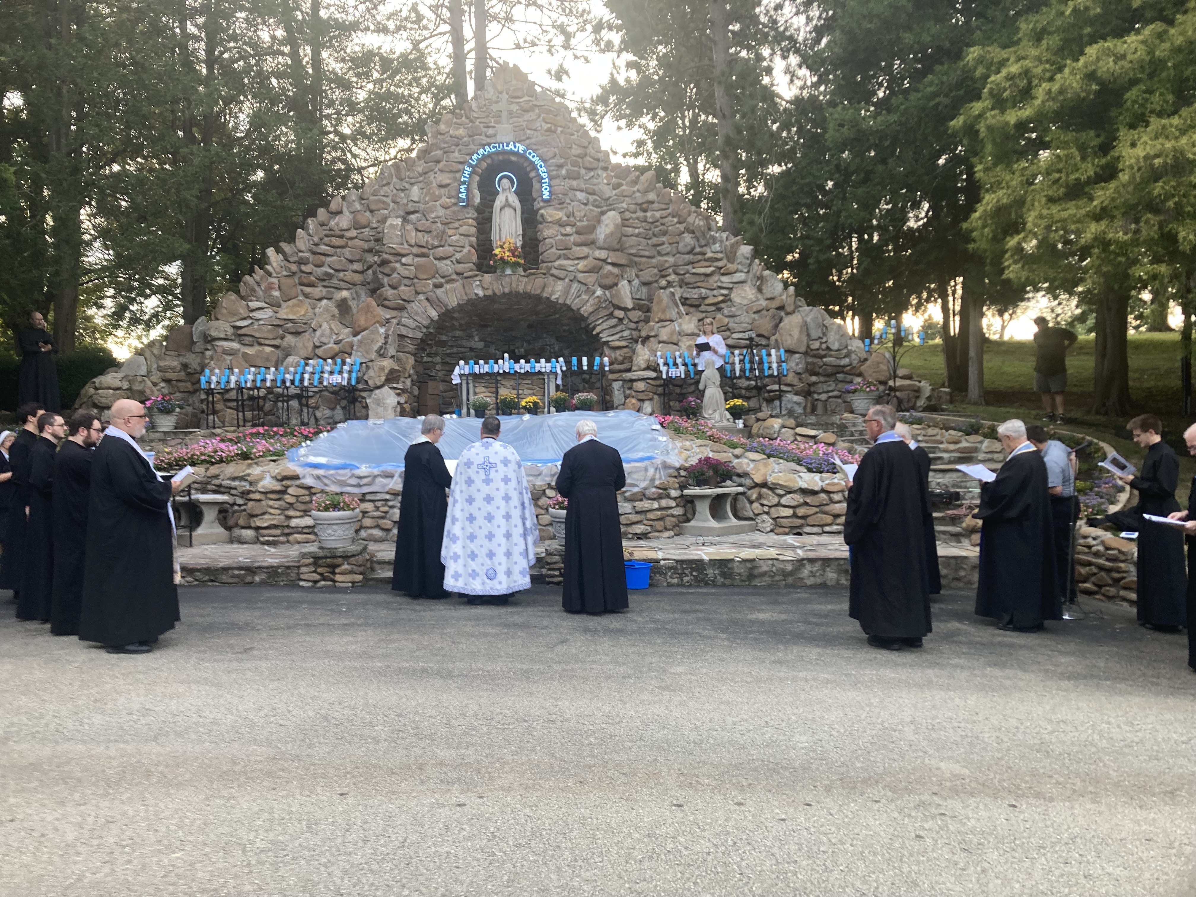 Lourdes Grotto; Blessing of Water