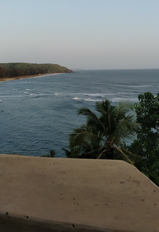 View from the Tiracole Fort's rooftop restaurant